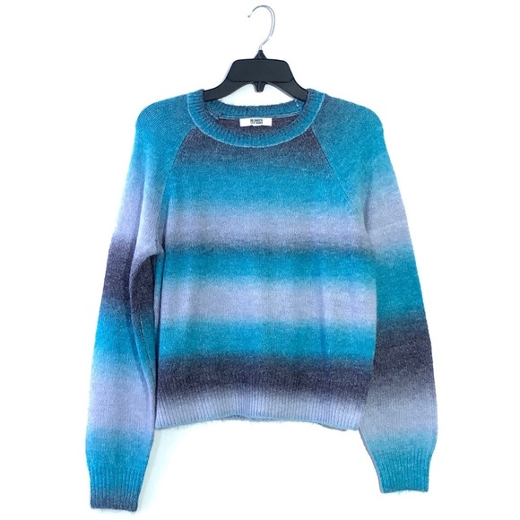 BB Dakota by Steve Madden Blue Ombré Sweater Top - Picture 3 of 4